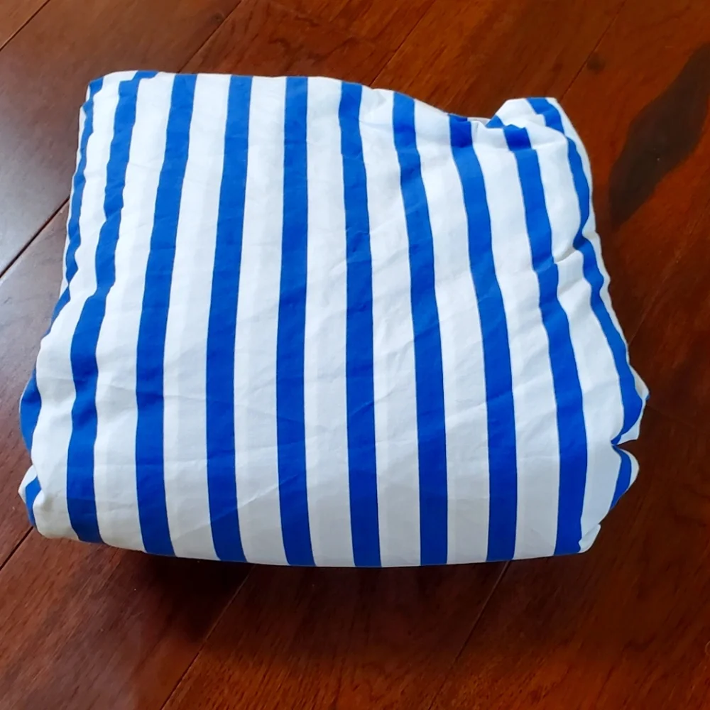 Pottery Barn Kids Blue and White Duvet Cover